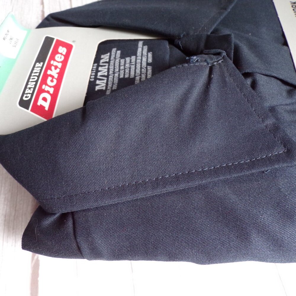Genuine Dickies Men's Long Sleeve Work Shirt with Flex and Cooling in Dark Navy - Picture 5 of 5